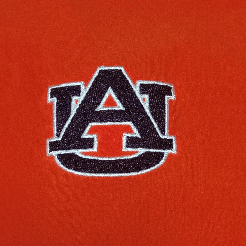 Under Armour University Of Auburn Mens V Neck Pullover Orange XXL Windbreaker